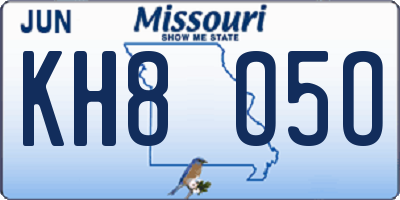 MO license plate KH8O5O