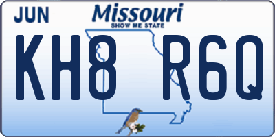 MO license plate KH8R6Q