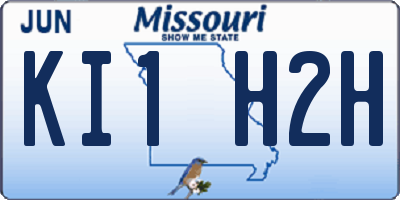 MO license plate KI1H2H