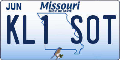 MO license plate KL1S0T