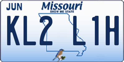 MO license plate KL2L1H
