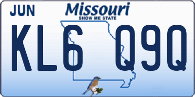 MO license plate KL6Q9Q