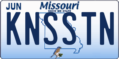 MO license plate KNSSTN