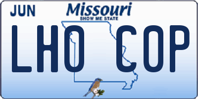 MO license plate LH0C0P