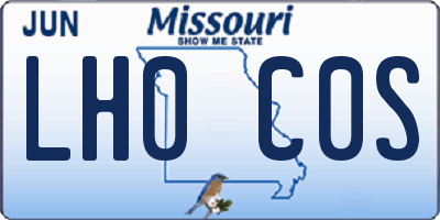 MO license plate LH0C0S