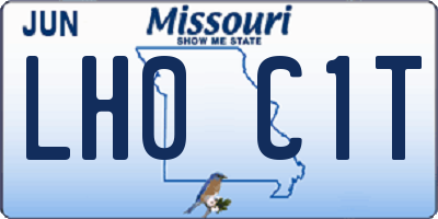 MO license plate LH0C1T