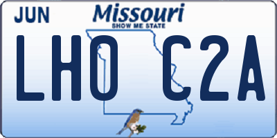 MO license plate LH0C2A