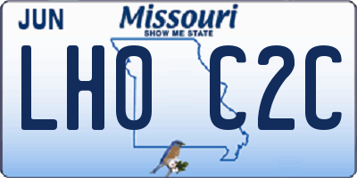 MO license plate LH0C2C