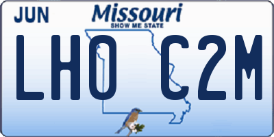 MO license plate LH0C2M