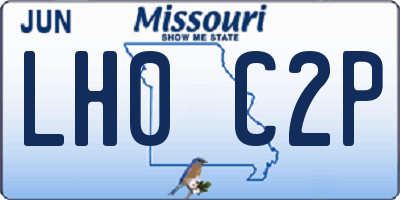 MO license plate LH0C2P