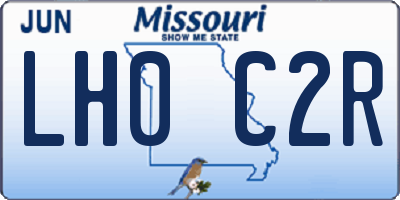 MO license plate LH0C2R