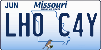 MO license plate LH0C4Y