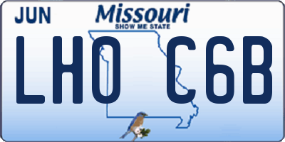 MO license plate LH0C6B
