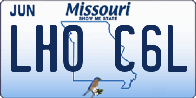 MO license plate LH0C6L