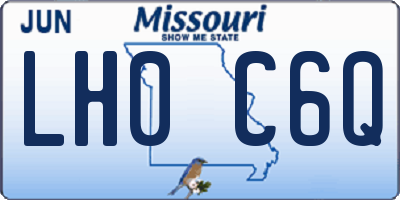 MO license plate LH0C6Q