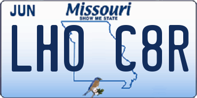 MO license plate LH0C8R