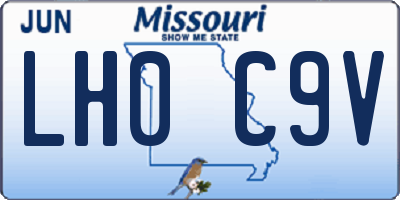 MO license plate LH0C9V