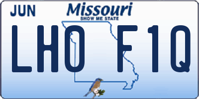 MO license plate LH0F1Q