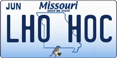 MO license plate LH0H0C