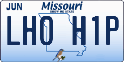 MO license plate LH0H1P