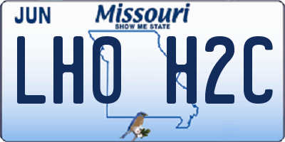 MO license plate LH0H2C