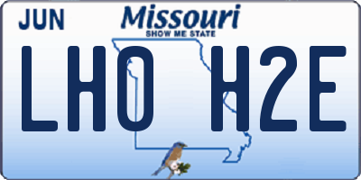 MO license plate LH0H2E