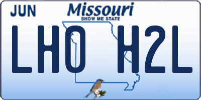 MO license plate LH0H2L