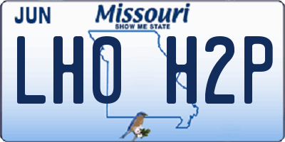 MO license plate LH0H2P