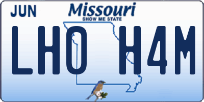 MO license plate LH0H4M