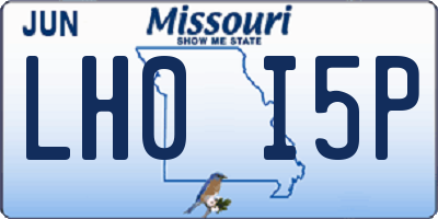 MO license plate LH0I5P
