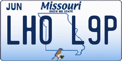 MO license plate LH0L9P