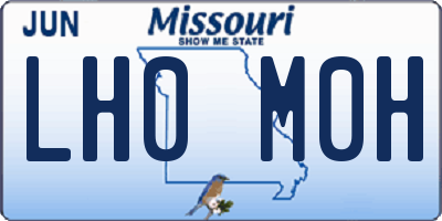 MO license plate LH0M0H