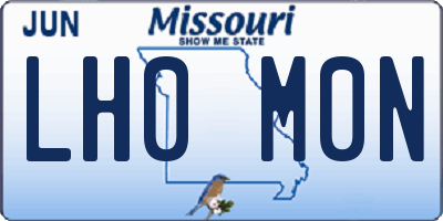 MO license plate LH0M0N