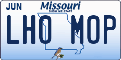 MO license plate LH0M0P