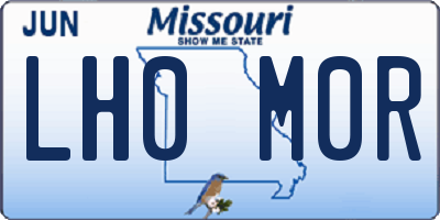 MO license plate LH0M0R
