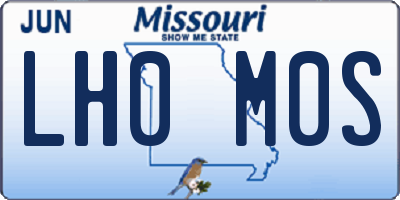 MO license plate LH0M0S