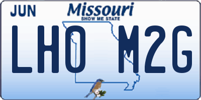 MO license plate LH0M2G