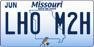 MO license plate LH0M2H