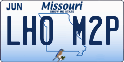 MO license plate LH0M2P