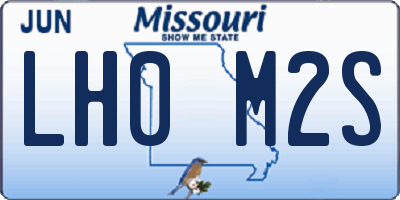 MO license plate LH0M2S