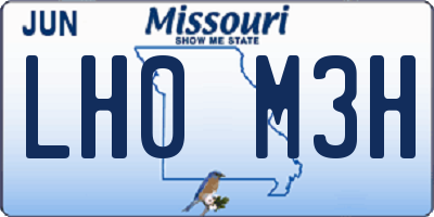 MO license plate LH0M3H
