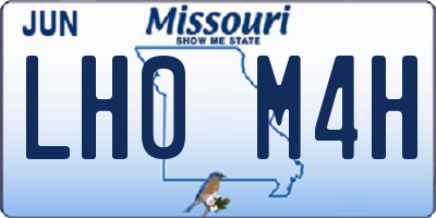 MO license plate LH0M4H