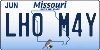 MO license plate LH0M4Y