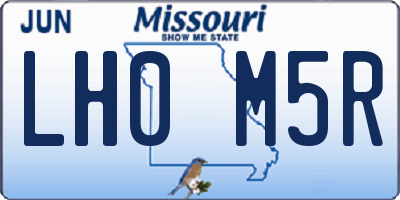 MO license plate LH0M5R