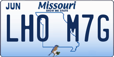 MO license plate LH0M7G