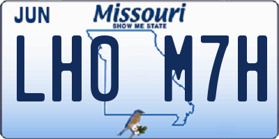MO license plate LH0M7H