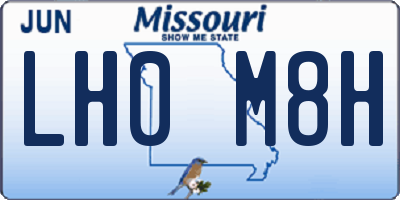 MO license plate LH0M8H