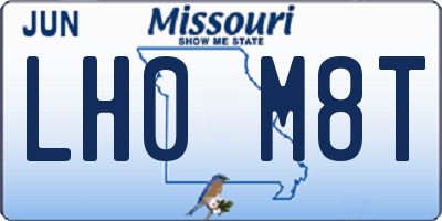 MO license plate LH0M8T