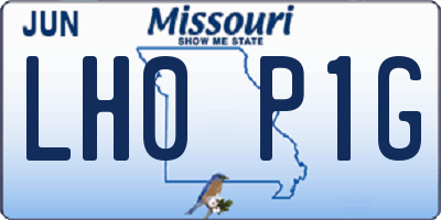 MO license plate LH0P1G