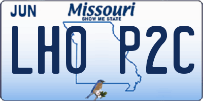 MO license plate LH0P2C